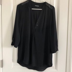 Black flowy blouse